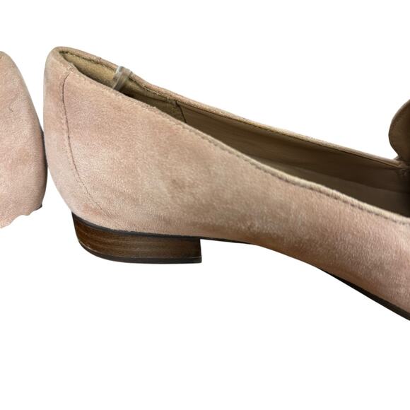 Clarks Unstructured Un Blush Go Womens Suede Penny Loafers Shoes Flats sz 8.5 - Picture 3 of 16